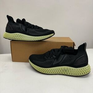 ~New W/O Box! Mens Adidas Futurecraft 4D 'Core Black' Runner Athletic Sneakers